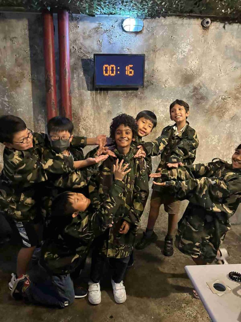 School team building event at escape room in Hong Kong