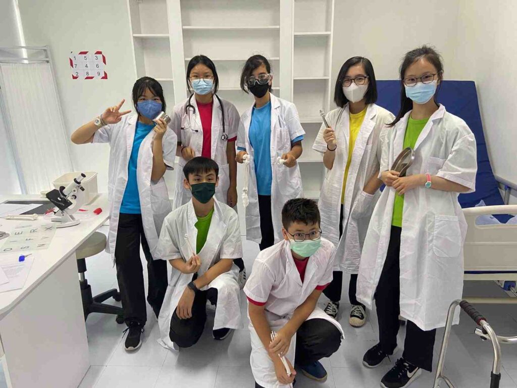 Students participating in educational and fun team building escape room