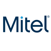 Mitel logo, empresa de telecomunicaciones y soluciones de comunicación en Madrid.